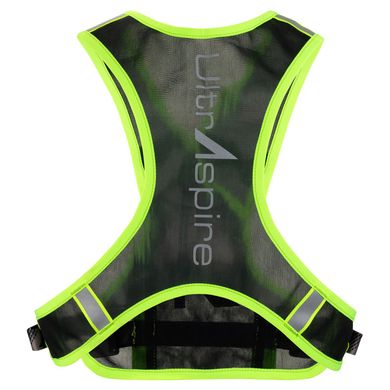 Жилет для бега UltrAspire Neon Reflective Vest светоотражающий (чёрно-салатовый)