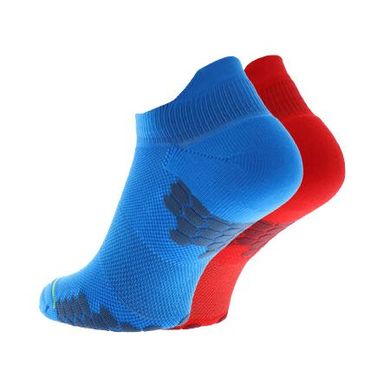 Носки для бега Inov-8 TrailFly Low 2 пары (сине-красный), 36-40