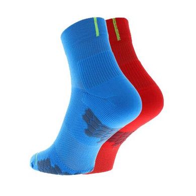 Носки для бега Inov-8 TrailFly Mid 2 пары (сине-красный), 36-40