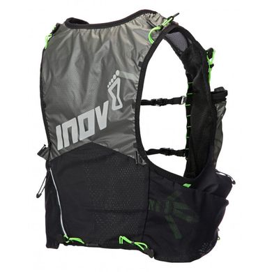 Рюкзак для бега Inov-8 Race Ultra Pro 2 in 1 Vest с гидросистемой 15 л (чёрно-салатовый)