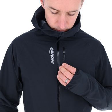 Куртка для бігу мембранна Inov-8 Stormshell V2 чоловіча (чорний), M, Куртка, Для чоловіків