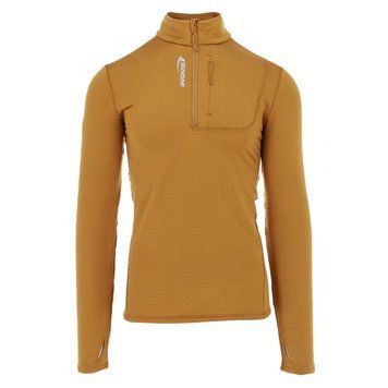 Термокофта для бігу Inov-8 Adventure Mid Half Zip чоловічий (коричневий), L, Кофта, Для чоловіків