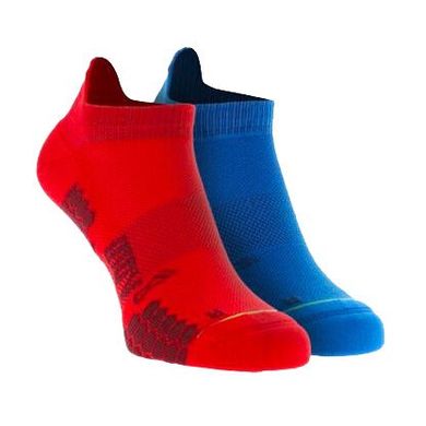 Шкарпетки для бігу Inov-8 TrailFly Low 2 пари (синьо-червоний), 36-40