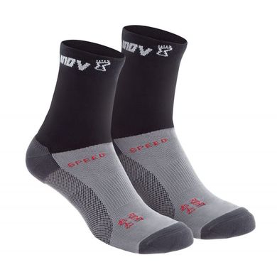 Шкарпетки для бігу Inov-8 Speed Sock High 2 пари (чорно-сірий), 36-40