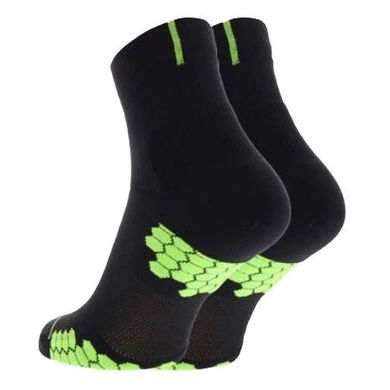 Шкарпетки для бігу Inov-8 TrailFly Mid 2 пари (чорно-зелений), 36-40