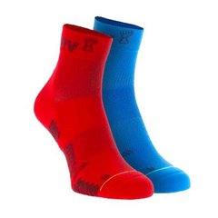 Носки для бега Inov-8 TrailFly Mid 2 пары (сине-красный), 36-40