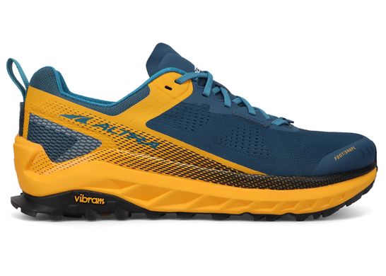 Кроссовки для бега мужские Altra Olympus 4.0 (сине-желтый), 40, Высокая