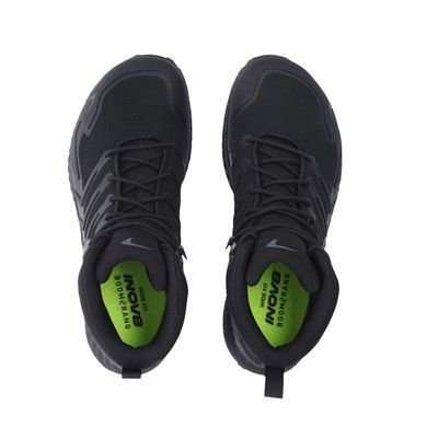 Мужские высокие треккинговые ботинки Inov-8 Roclite Mid GTX W мембранные (черный), 44.5, Высокая