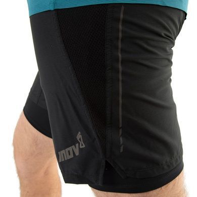 Шорти для бігу INOV-8 Race Elite 7 Short M чоловічі (чорний), XL, Шорти, Для чоловіків